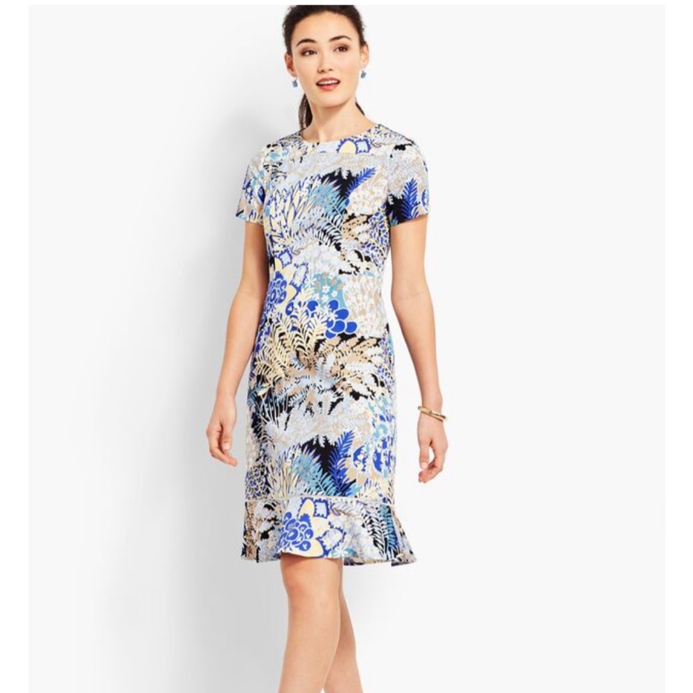 Talbots Botanical Garden Sheath Dress